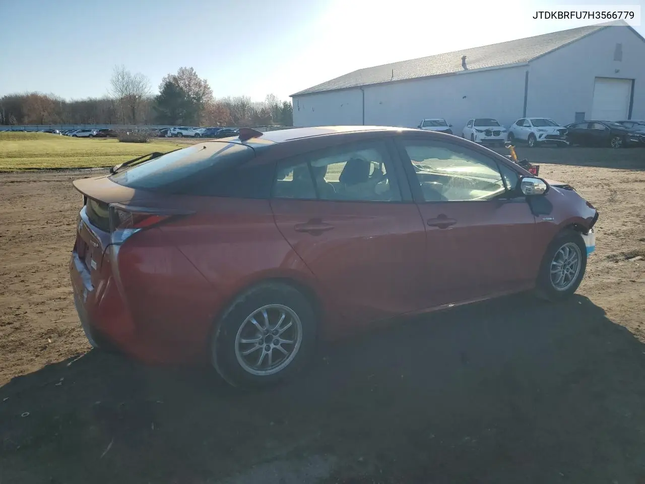 JTDKBRFU7H3566779 2017 Toyota Prius