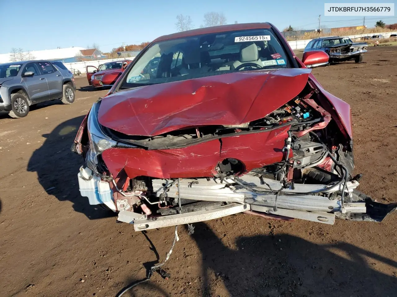 JTDKBRFU7H3566779 2017 Toyota Prius