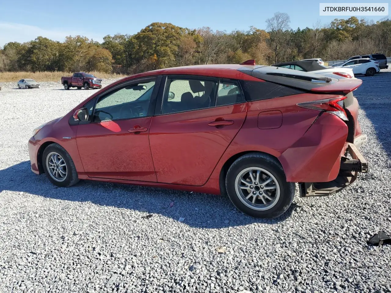 JTDKBRFU0H3541660 2017 Toyota Prius