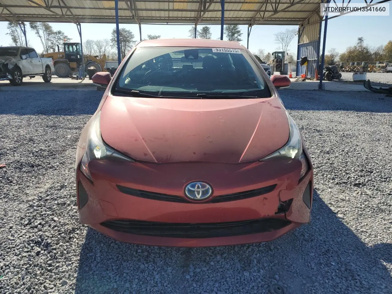 JTDKBRFU0H3541660 2017 Toyota Prius
