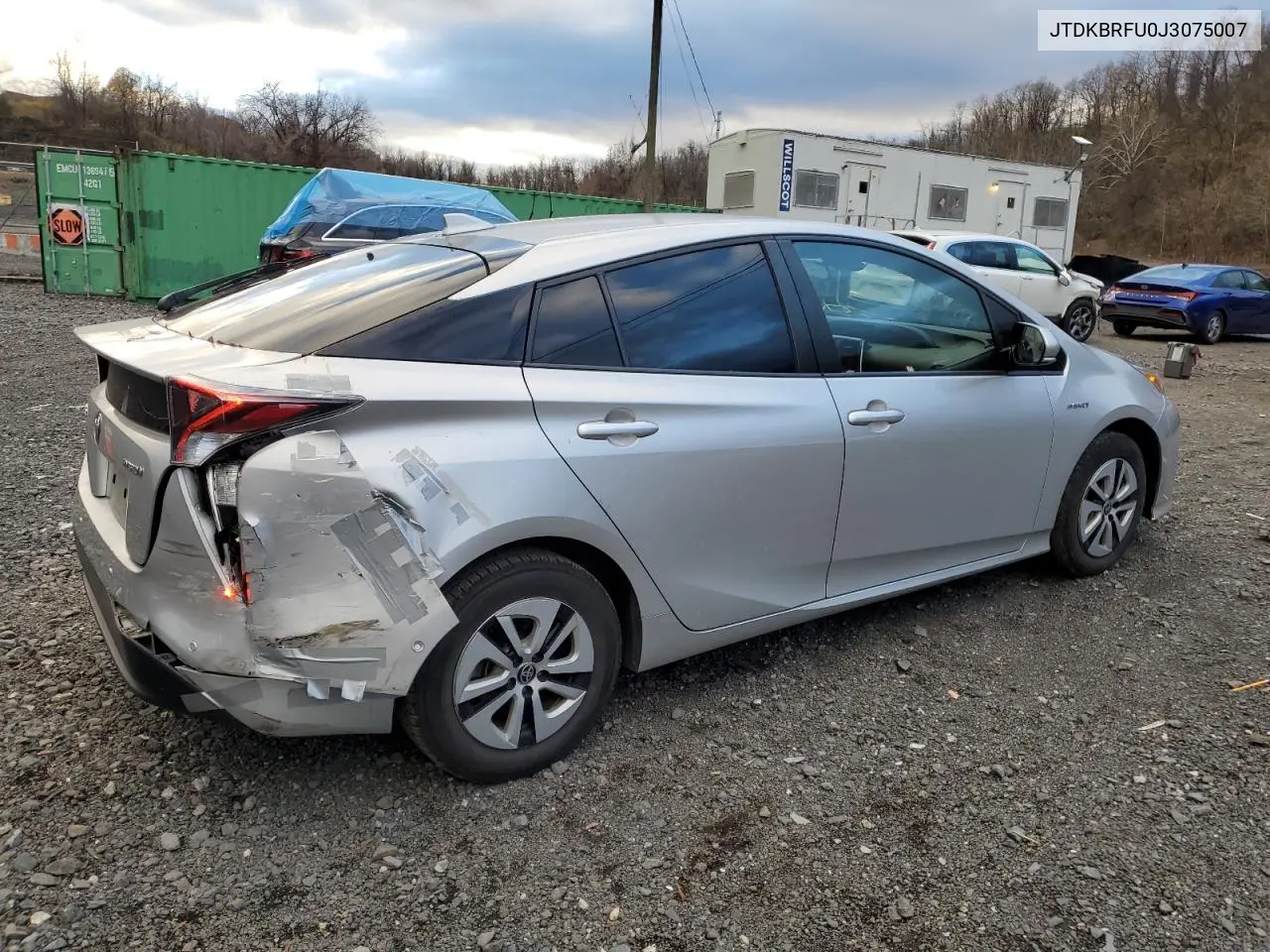 JTDKBRFU0J3075007 2018 Toyota Prius