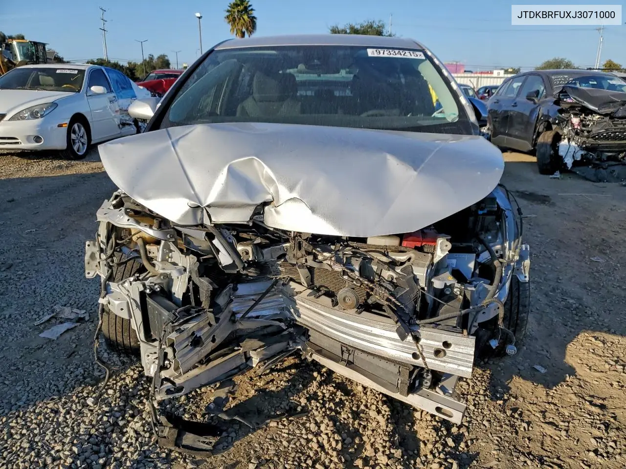 JTDKBRFUXJ3071000 2018 Toyota Prius
