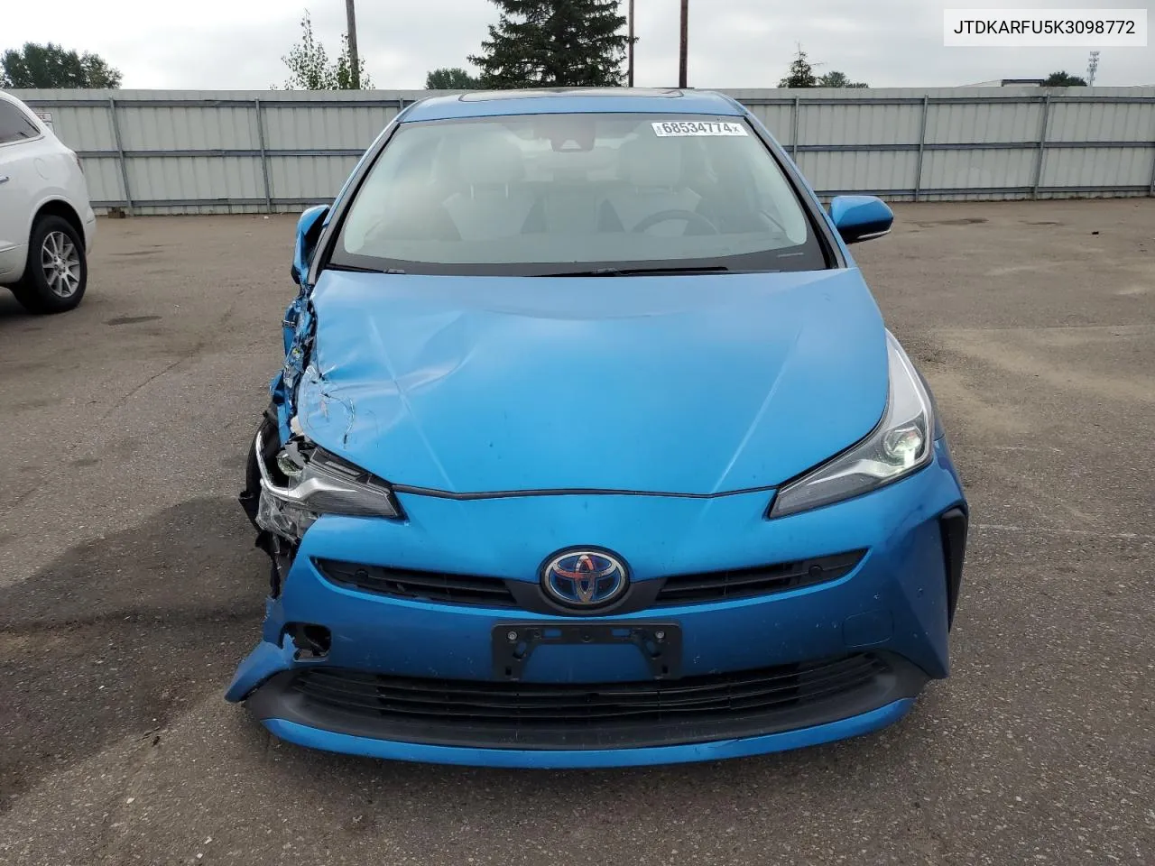 2019 Toyota Prius VIN: JTDKARFU5K3098772 Lot: 68534774