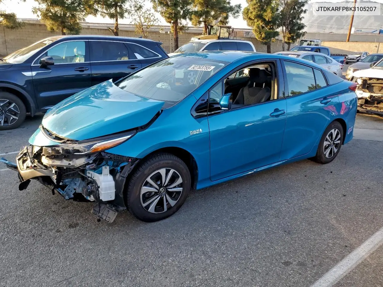 JTDKARFP8K3105207 2019 Toyota Prius Prime