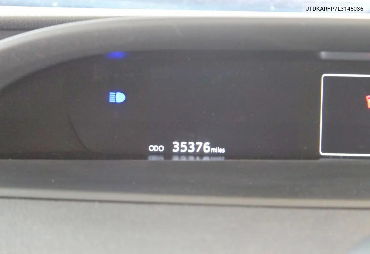 JTDKARFP7L3145036 2020 Toyota Prius Prime Le