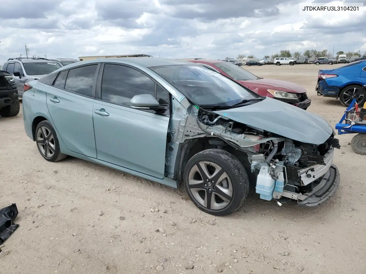 JTDKARFU3L3104201 2020 Toyota Prius L
