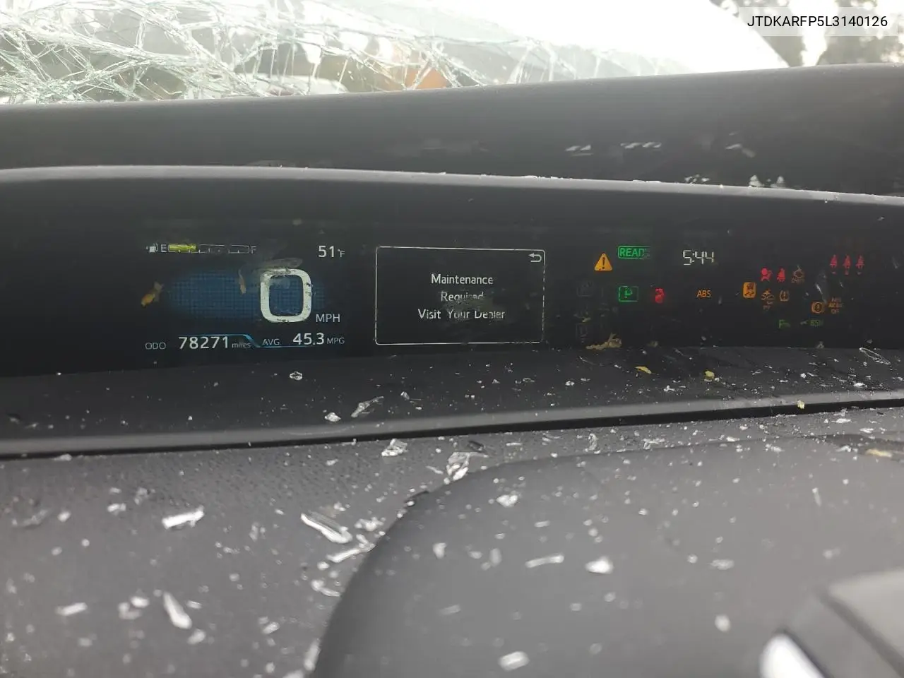 JTDKARFP5L3140126 2020 Toyota Prius Prime Le