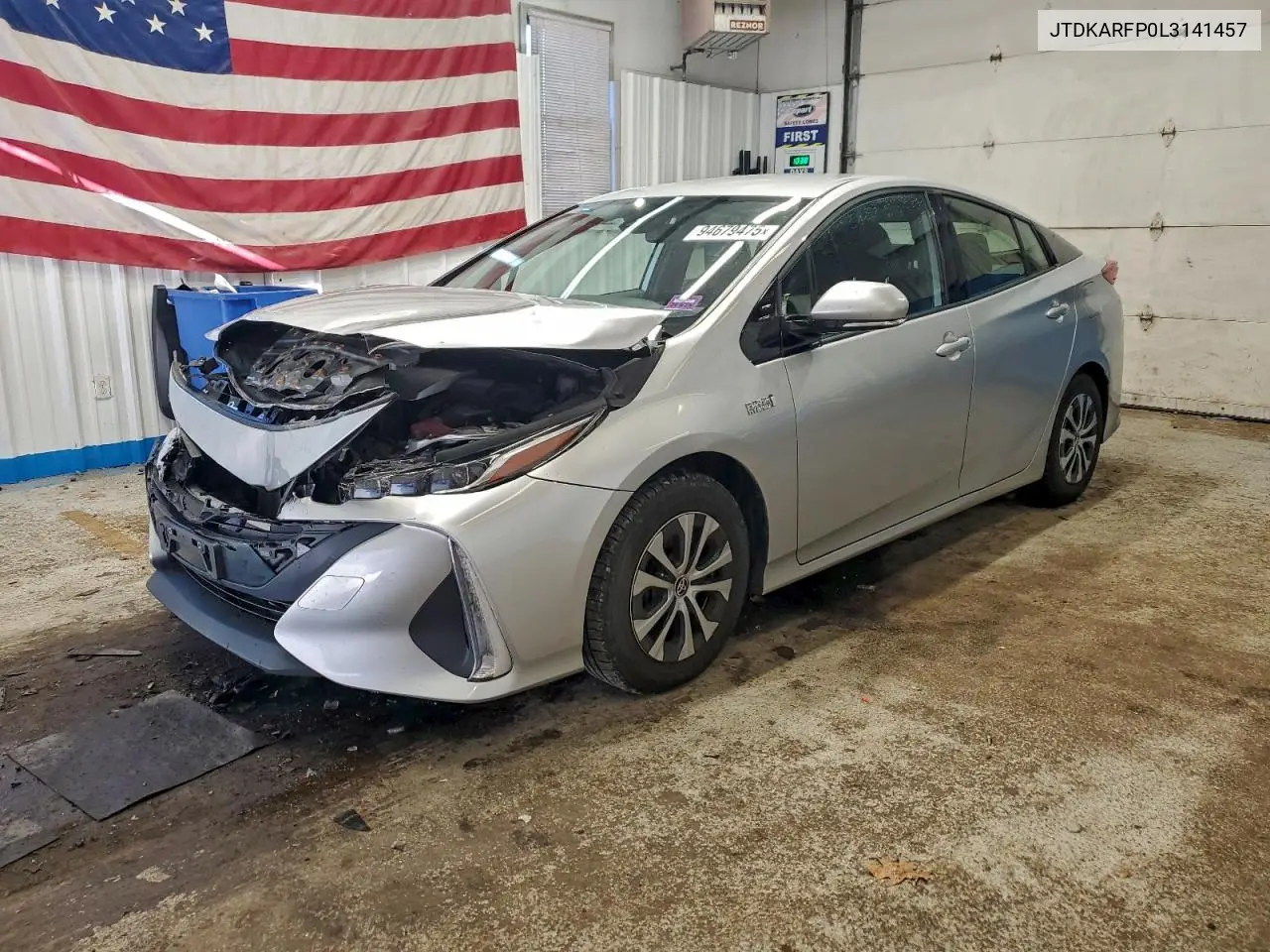 JTDKARFP0L3141457 2020 Toyota Prius Prime Le