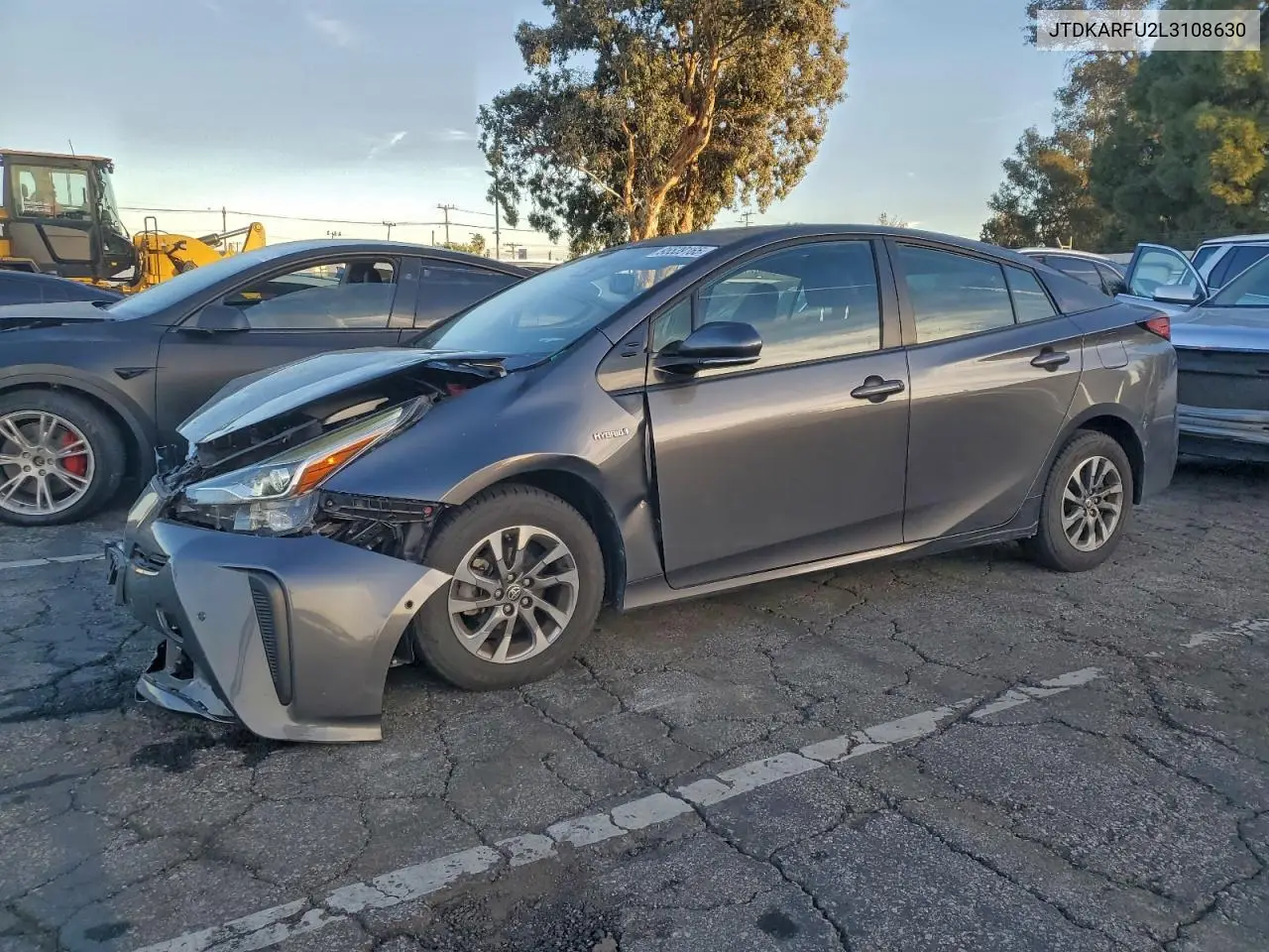 JTDKARFU2L3108630 2020 Toyota Prius L