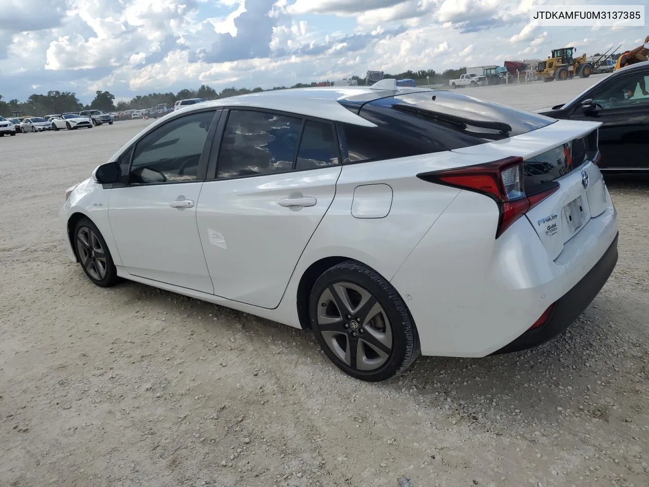 JTDKAMFU0M3137385 2021 Toyota Prius Special Edition