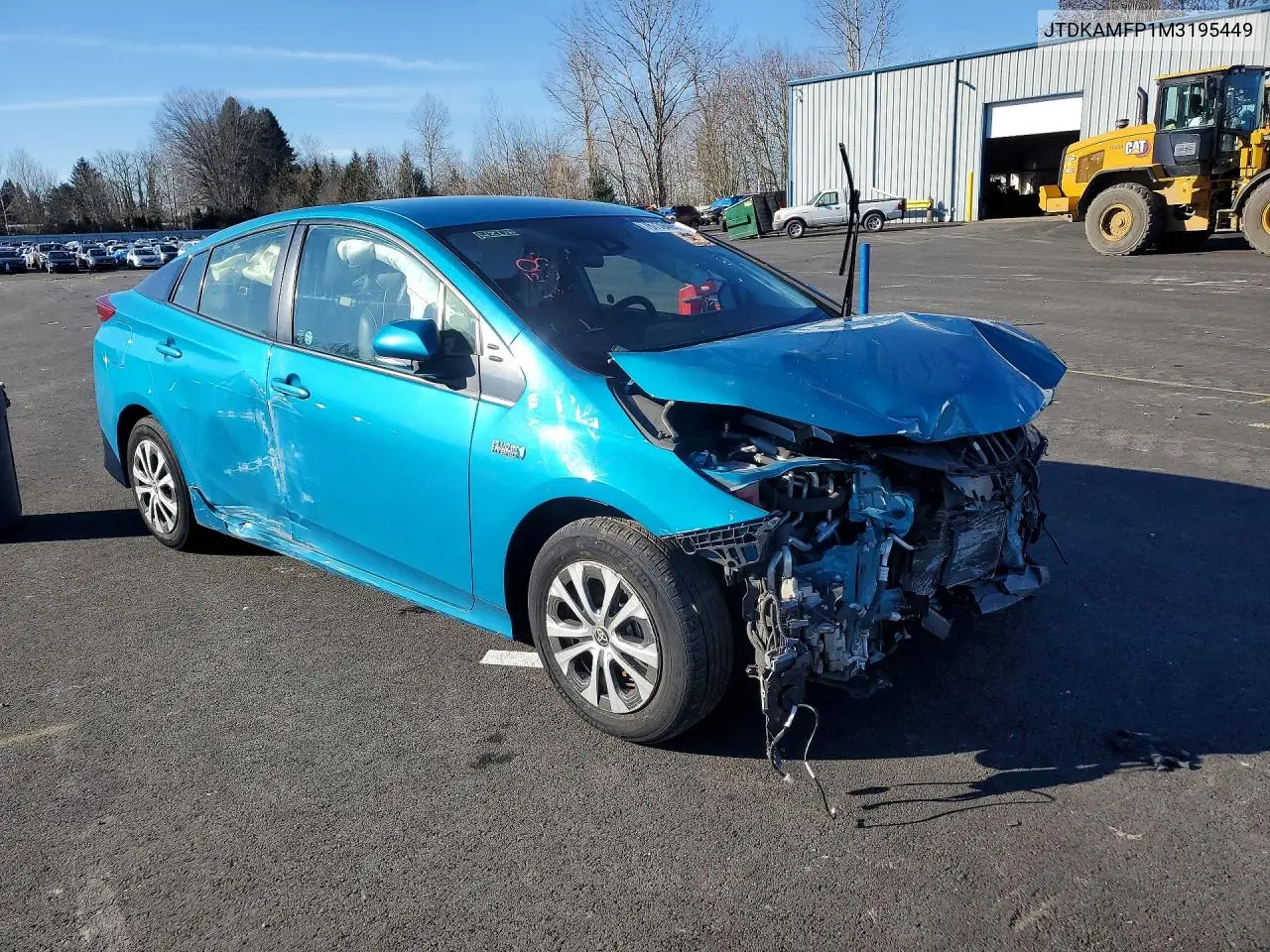 JTDKAMFP1M3195449 2021 Toyota Prius Prime Xle