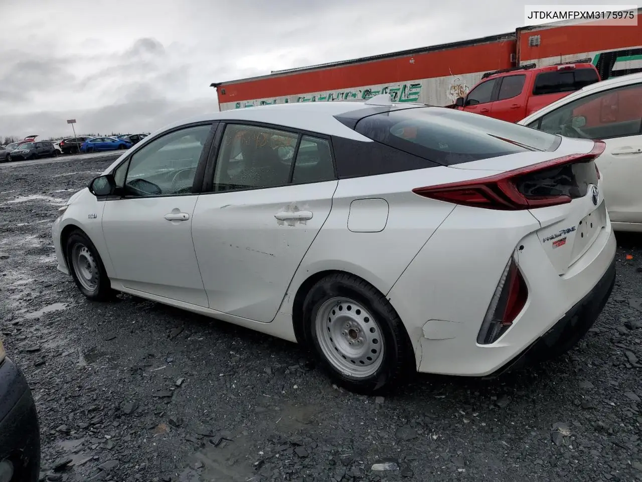 JTDKAMFPXM3175975 2021 Toyota Prius Prime Le