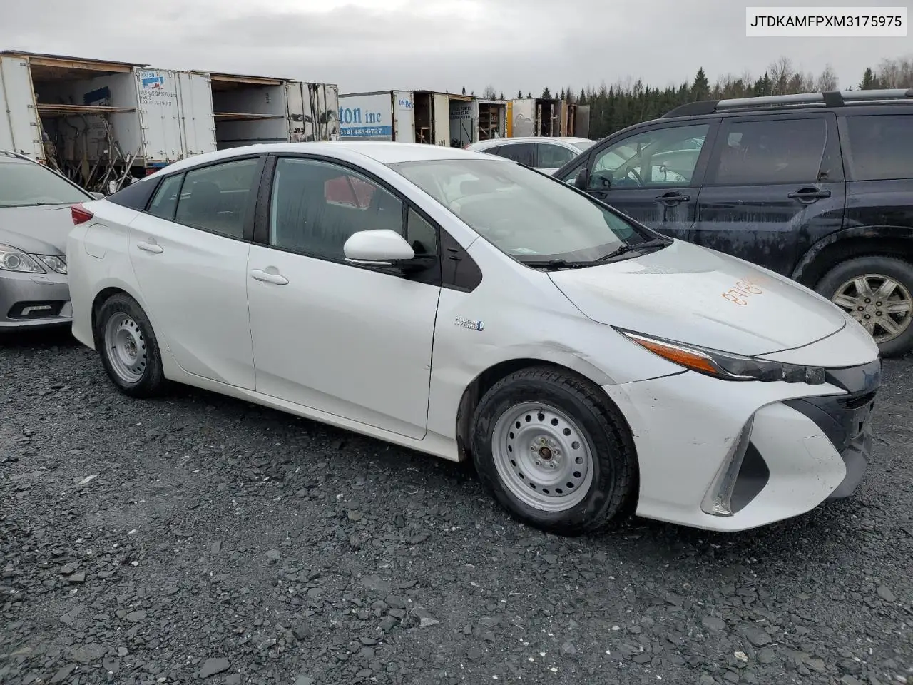 JTDKAMFPXM3175975 2021 Toyota Prius Prime Le