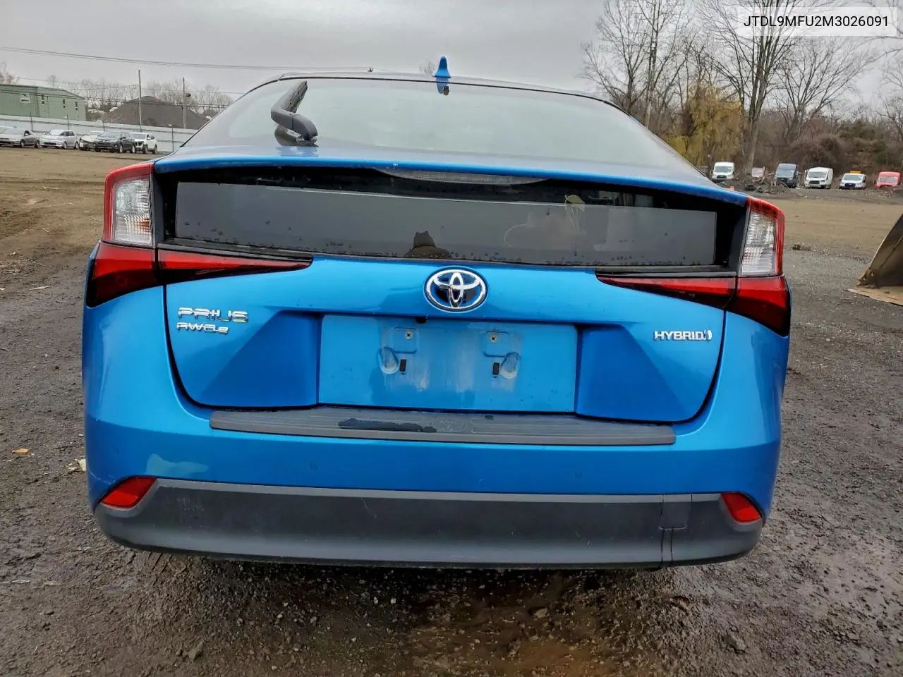 JTDL9MFU2M3026091 2021 Toyota Prius Le