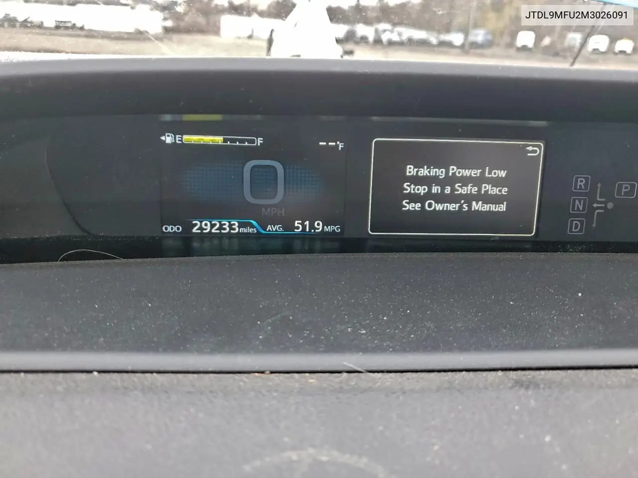 JTDL9MFU2M3026091 2021 Toyota Prius Le