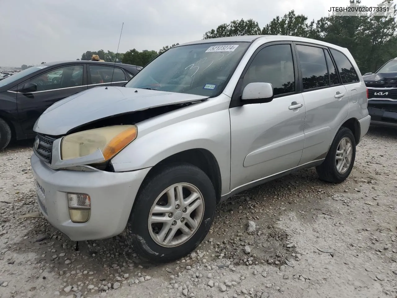 2002 Toyota Rav4 VIN: JTEGH20V020073351 Lot: 52123274