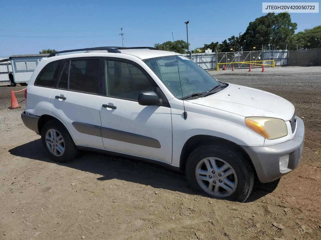 2002 Toyota Rav4 VIN: JTEGH20V420050722 Lot: 70139914