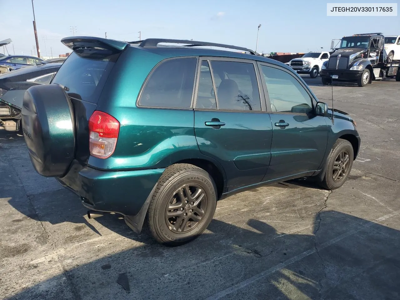 2003 Toyota Rav4 VIN: JTEGH20V330117635 Lot: 72473564