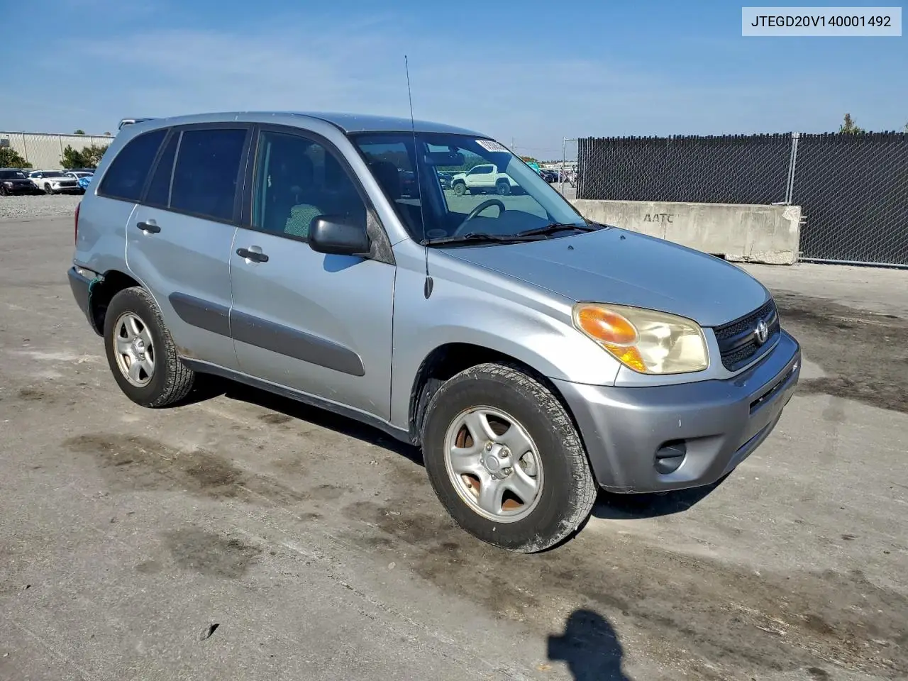 JTEGD20V140001492 2004 Toyota Rav4