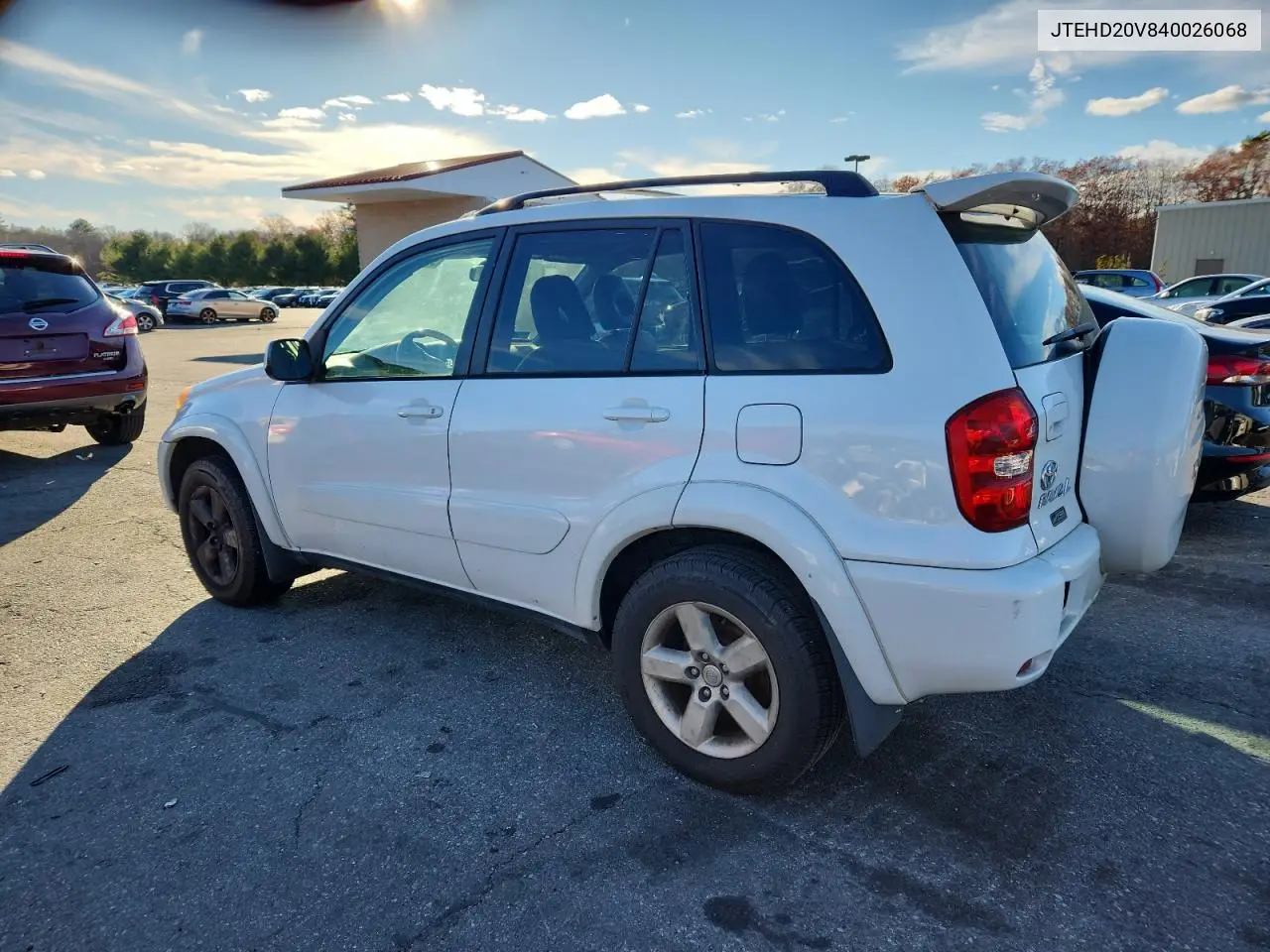 JTEHD20V840026068 2004 Toyota Rav4