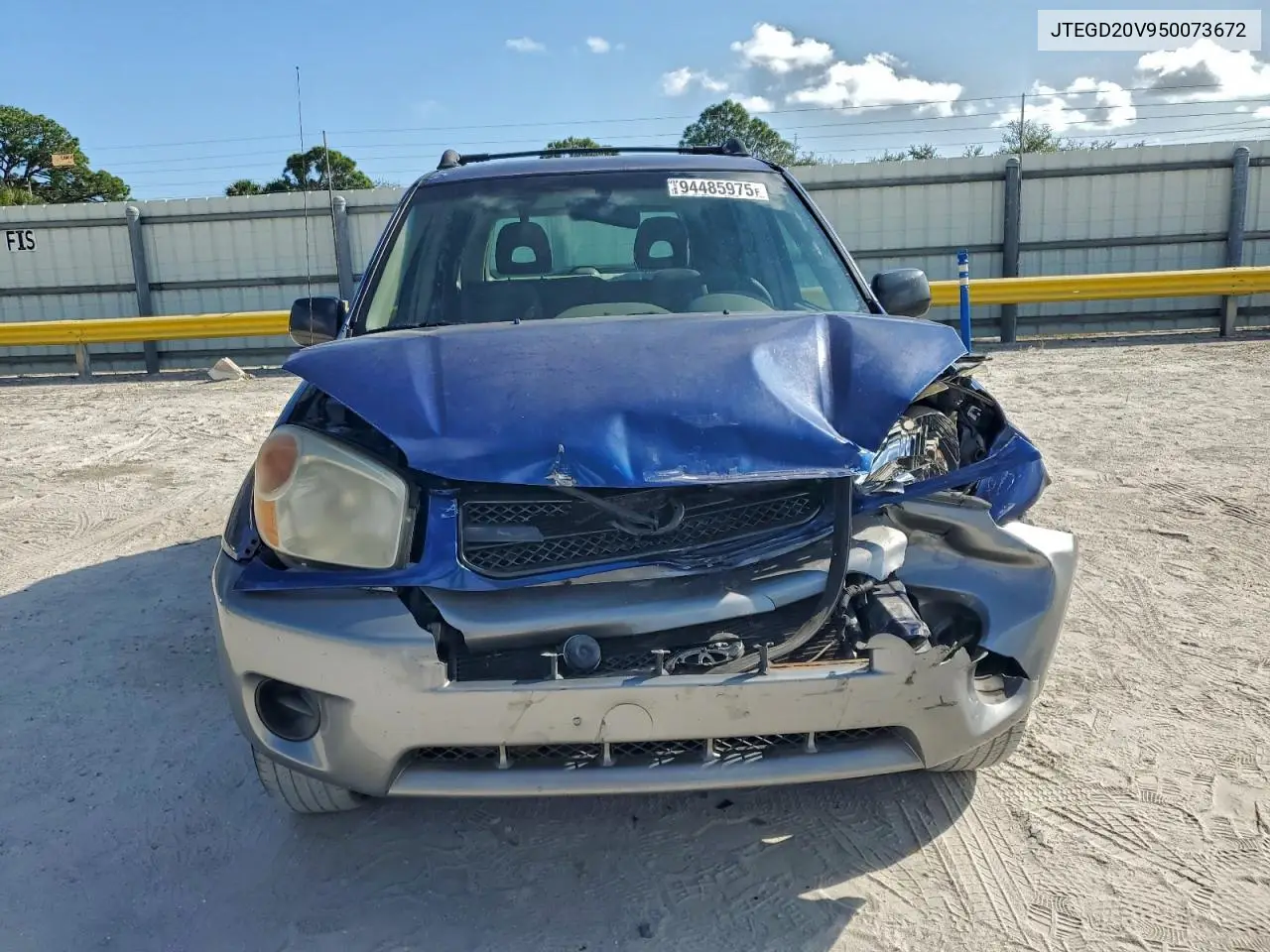 JTEGD20V950073672 2005 Toyota Rav4