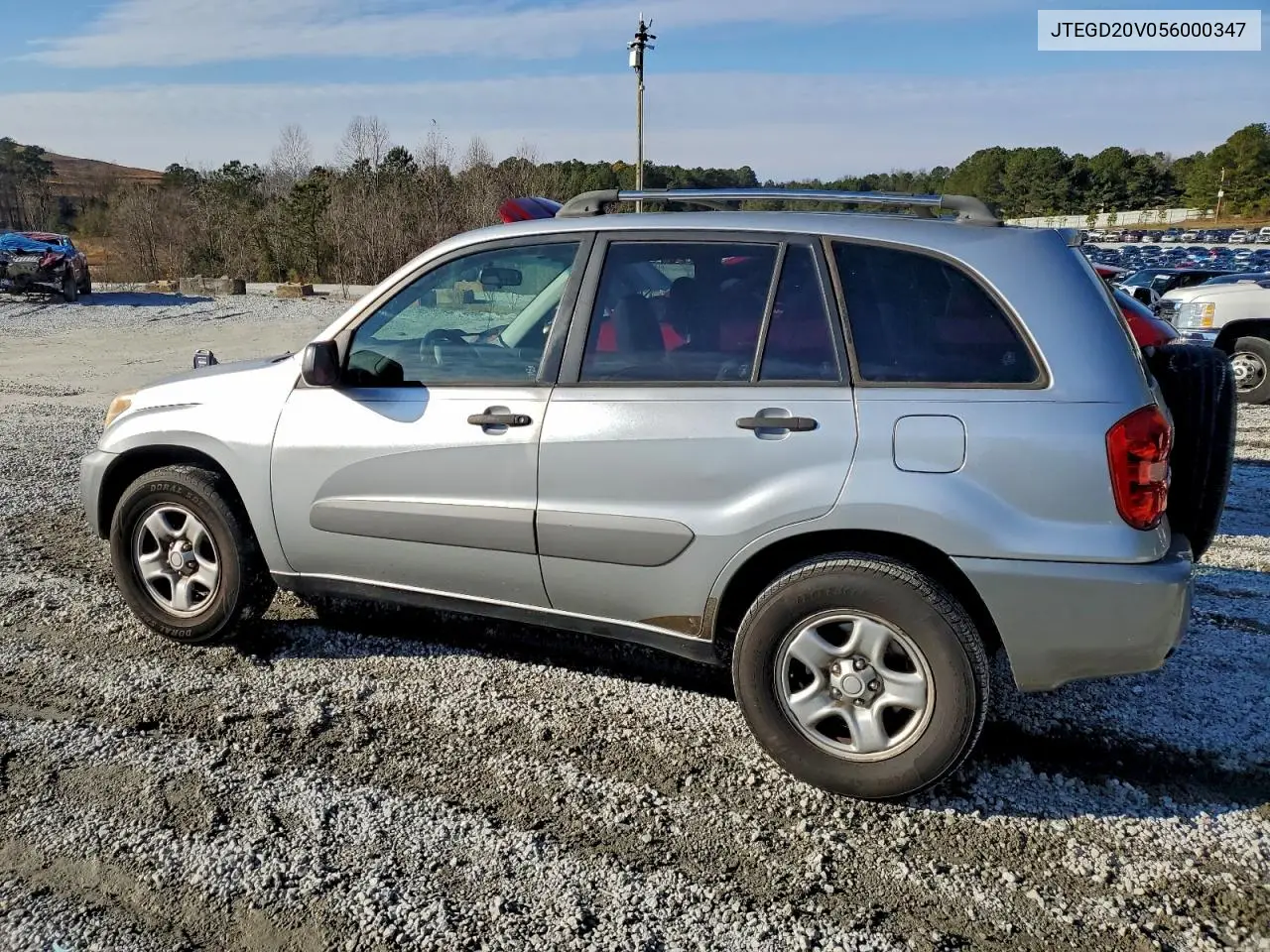 JTEGD20V056000347 2005 Toyota Rav4