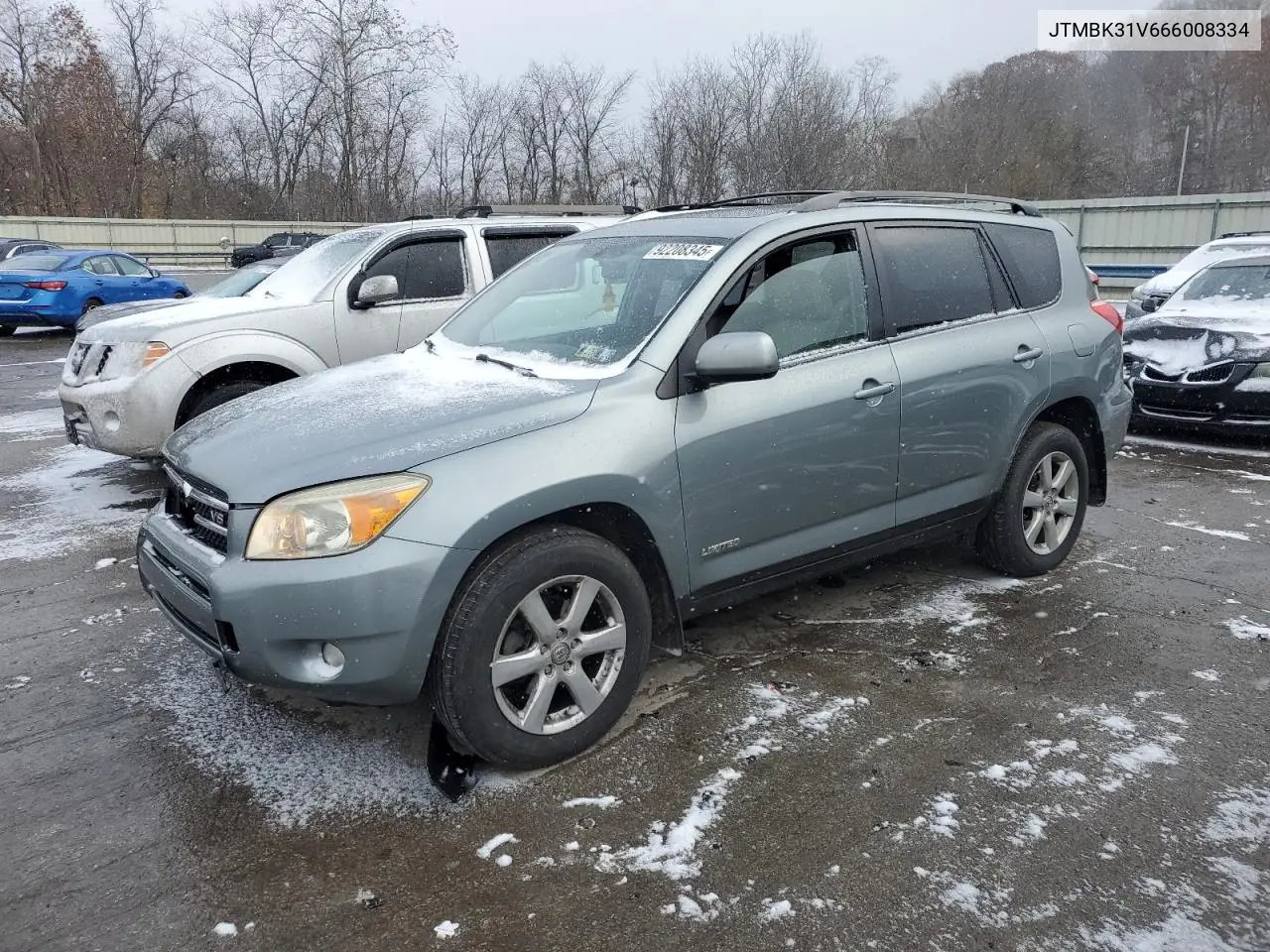 JTMBK31V666008334 2006 Toyota Rav4 Limited