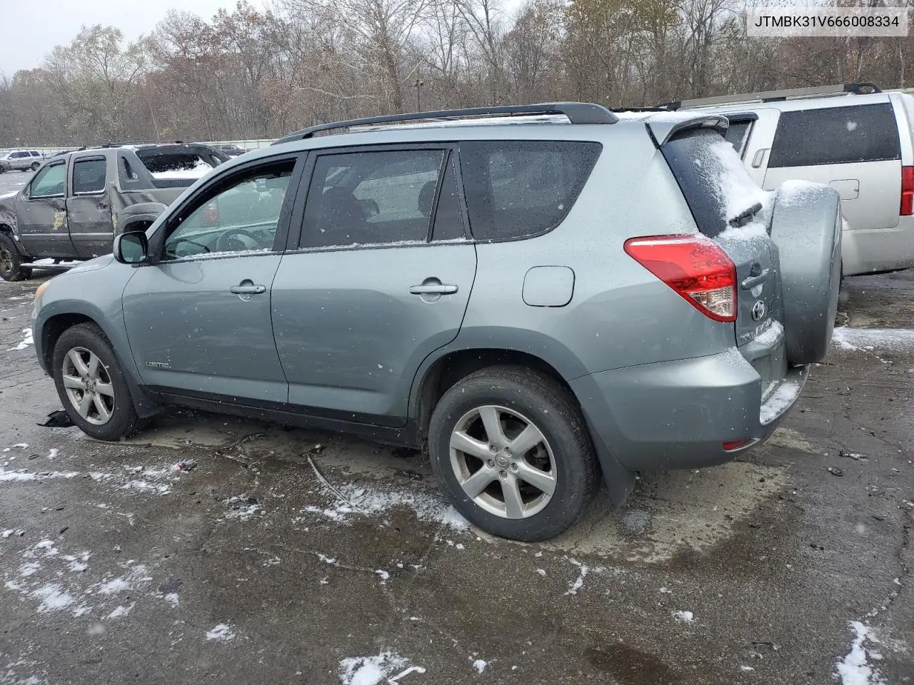 JTMBK31V666008334 2006 Toyota Rav4 Limited