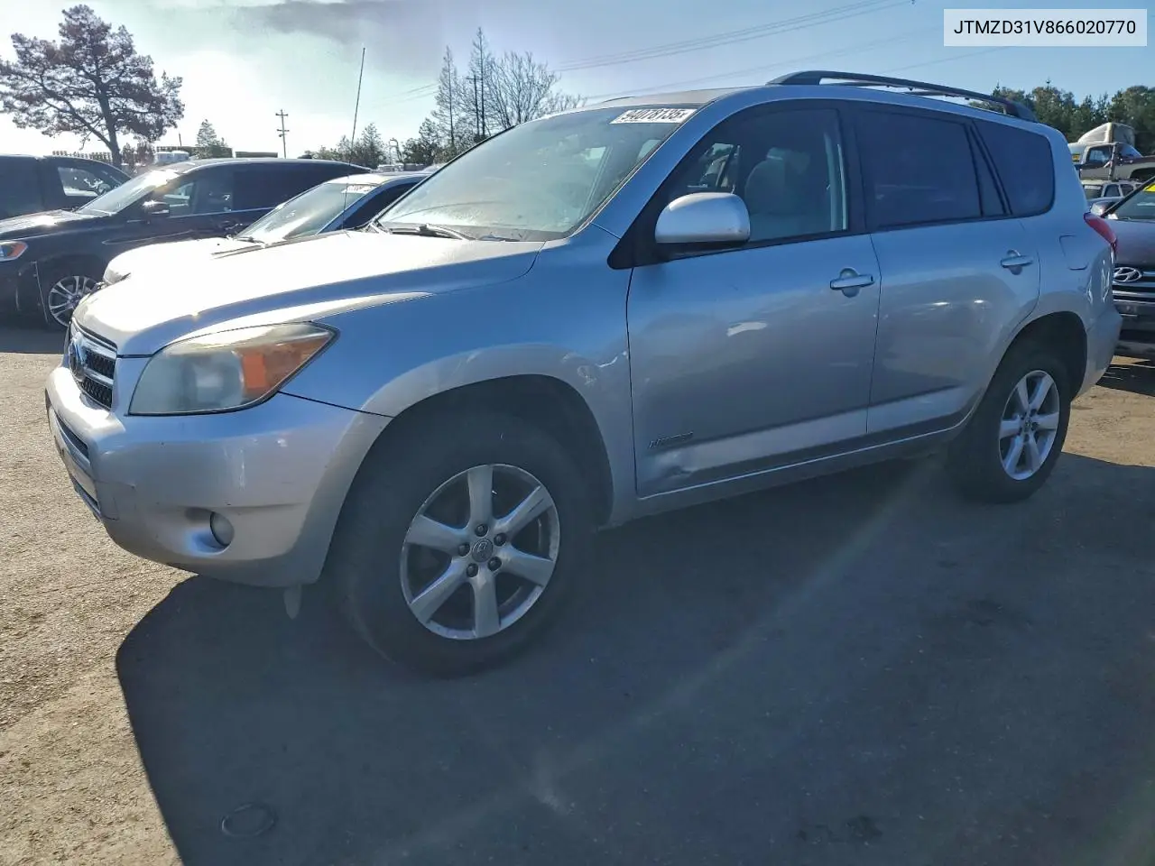 JTMZD31V866020770 2006 Toyota Rav4 Limited