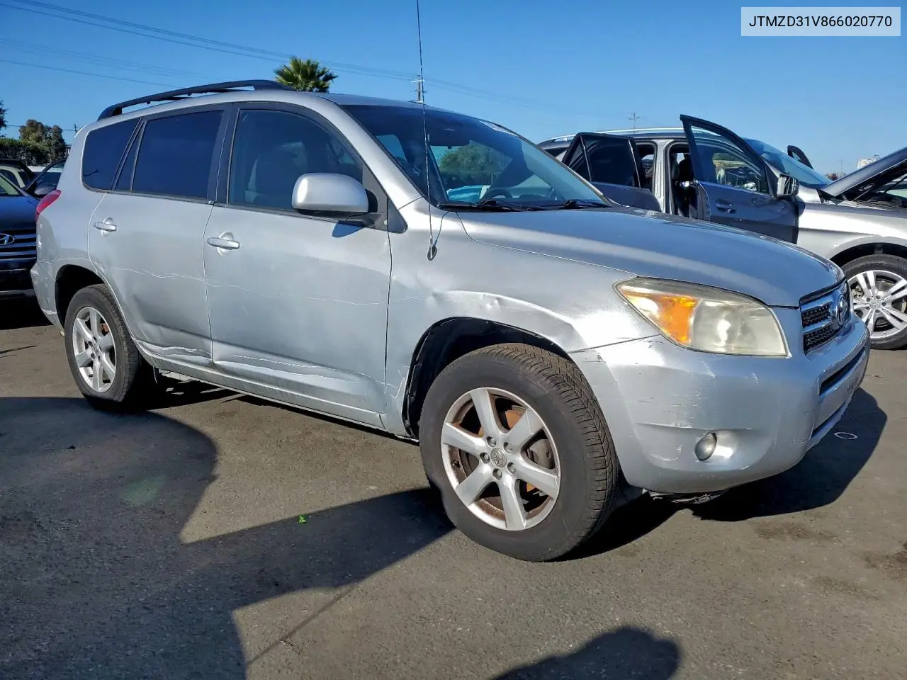JTMZD31V866020770 2006 Toyota Rav4 Limited
