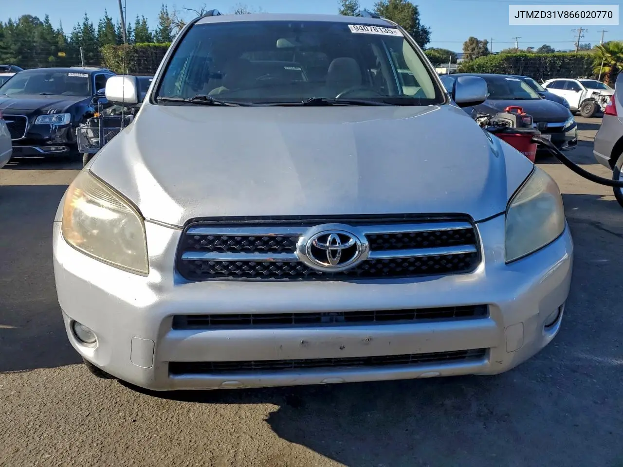 JTMZD31V866020770 2006 Toyota Rav4 Limited