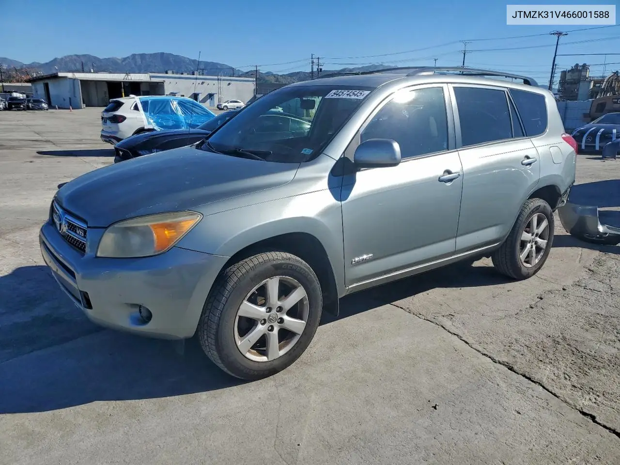 JTMZK31V466001588 2006 Toyota Rav4 Limited