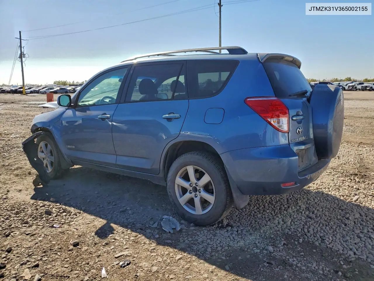 JTMZK31V365002155 2006 Toyota Rav4 Limited