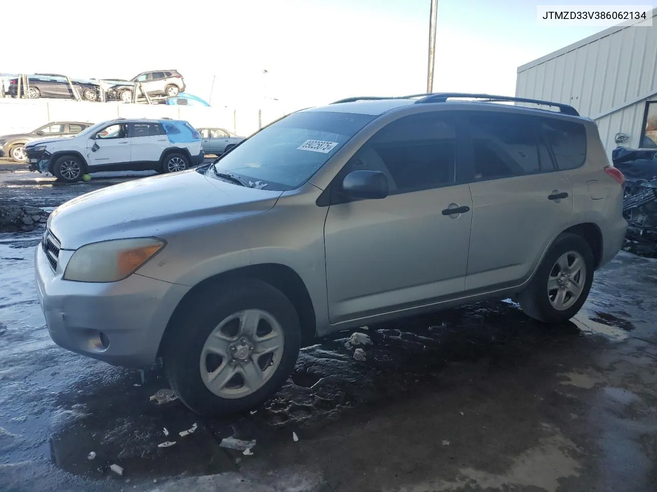 2008 Toyota Rav4 VIN: JTMZD33V386062134 Lot: 89025875