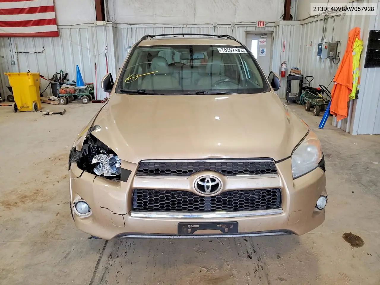 2T3DF4DV8AW057928 2010 Toyota Rav4 Limited