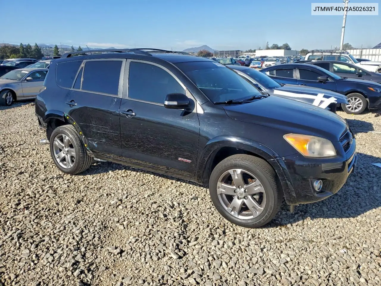 JTMWF4DV2A5026321 2010 Toyota Rav4 Sport