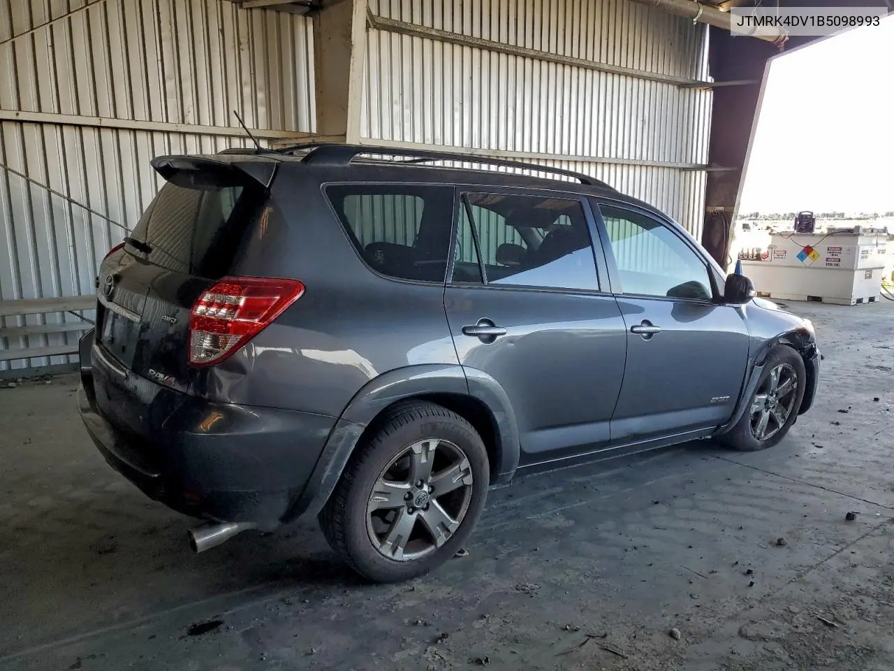 JTMRK4DV1B5098993 2011 Toyota Rav4 Sport