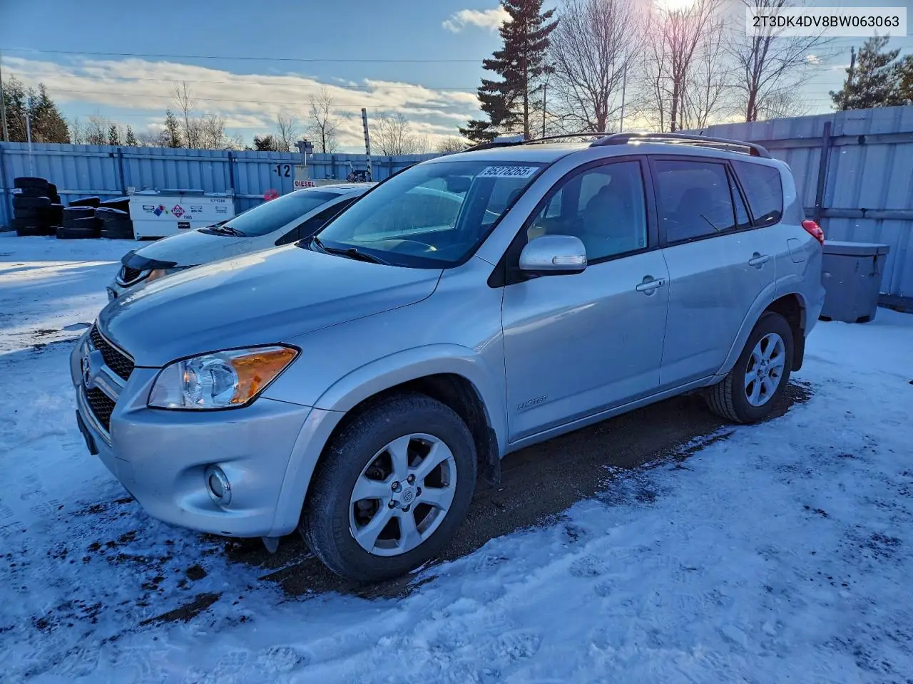 2T3DK4DV8BW063063 2011 Toyota Rav4 Limited