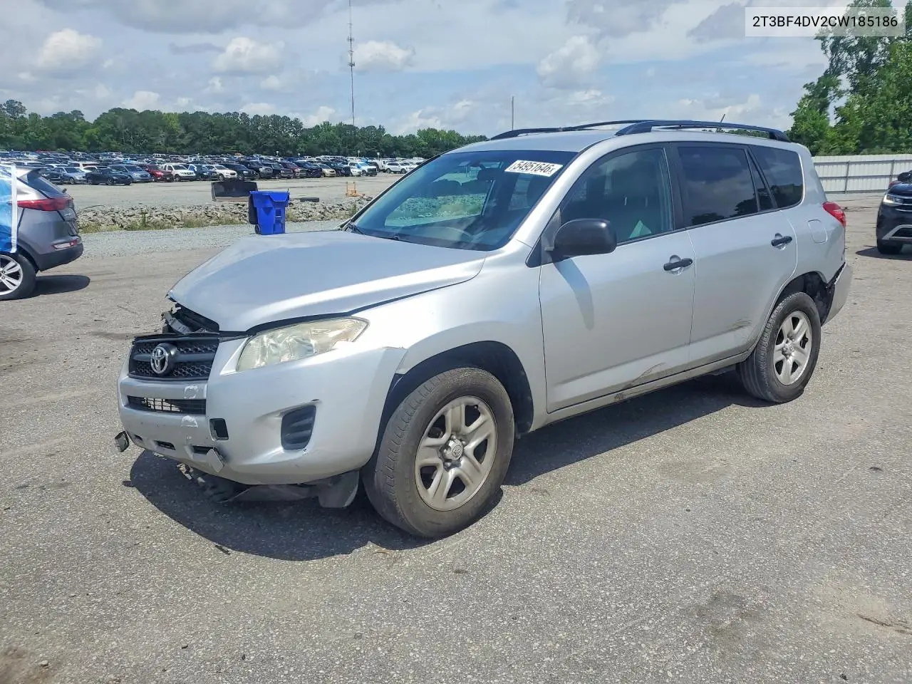 2T3BF4DV2CW185186 2012 Toyota Rav4 Base