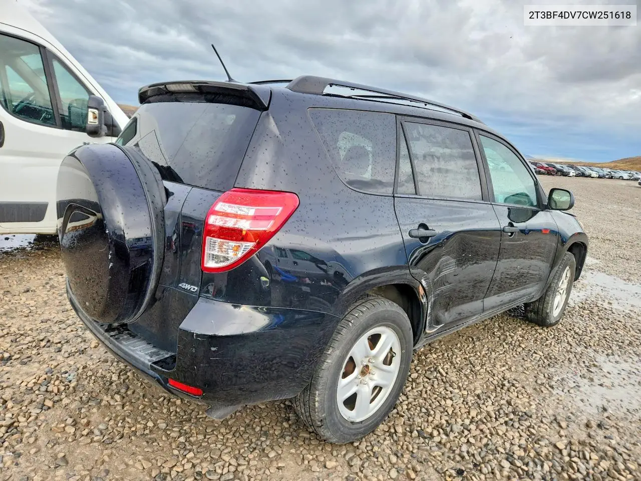 2T3BF4DV7CW251618 2012 Toyota Rav4 Base
