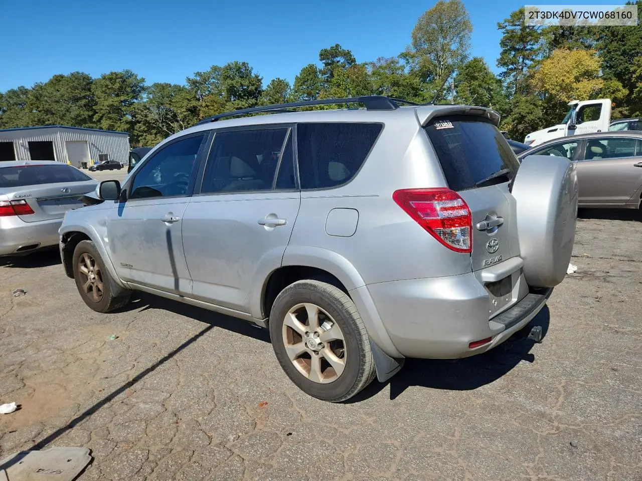 2T3DK4DV7CW068160 2012 Toyota Rav4 Limited