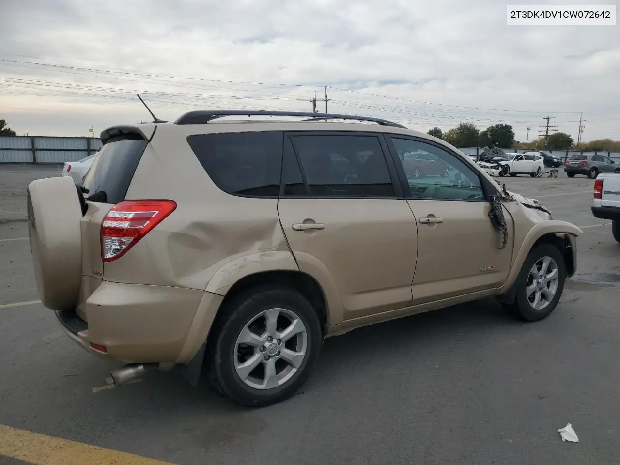 2T3DK4DV1CW072642 2012 Toyota Rav4 Limited