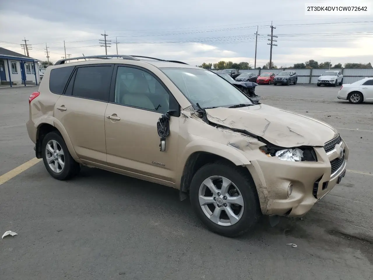 2T3DK4DV1CW072642 2012 Toyota Rav4 Limited