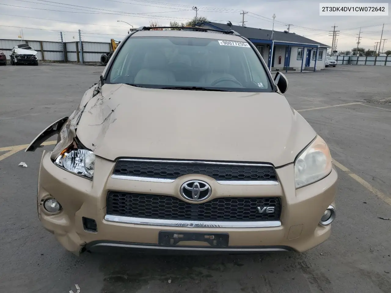 2T3DK4DV1CW072642 2012 Toyota Rav4 Limited