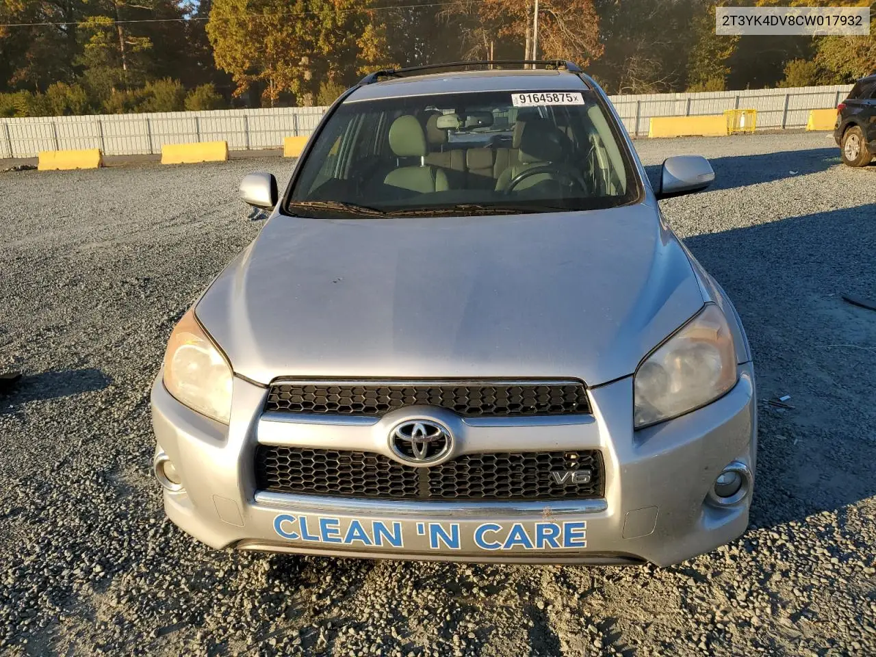 2T3YK4DV8CW017932 2012 Toyota Rav4 Limited