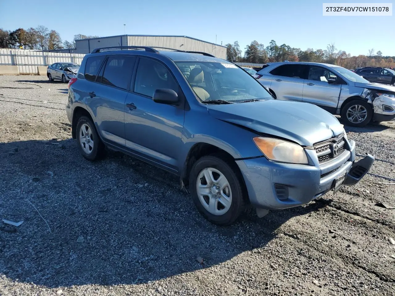 2T3ZF4DV7CW151078 2012 Toyota Rav4