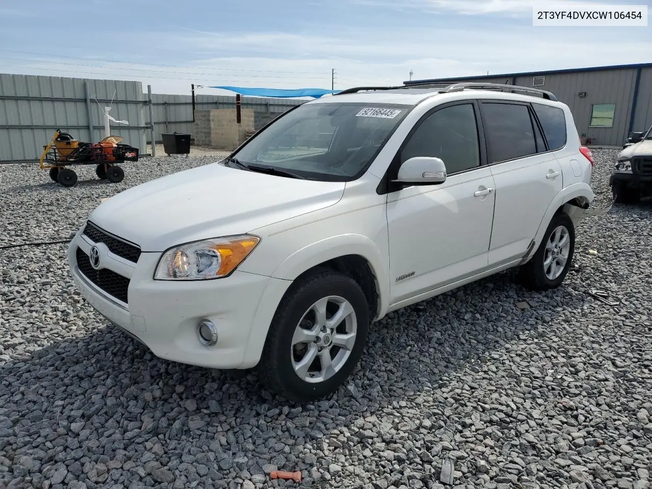 2T3YF4DVXCW106454 2012 Toyota Rav4 Limited