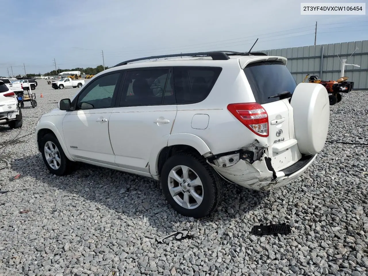 2T3YF4DVXCW106454 2012 Toyota Rav4 Limited