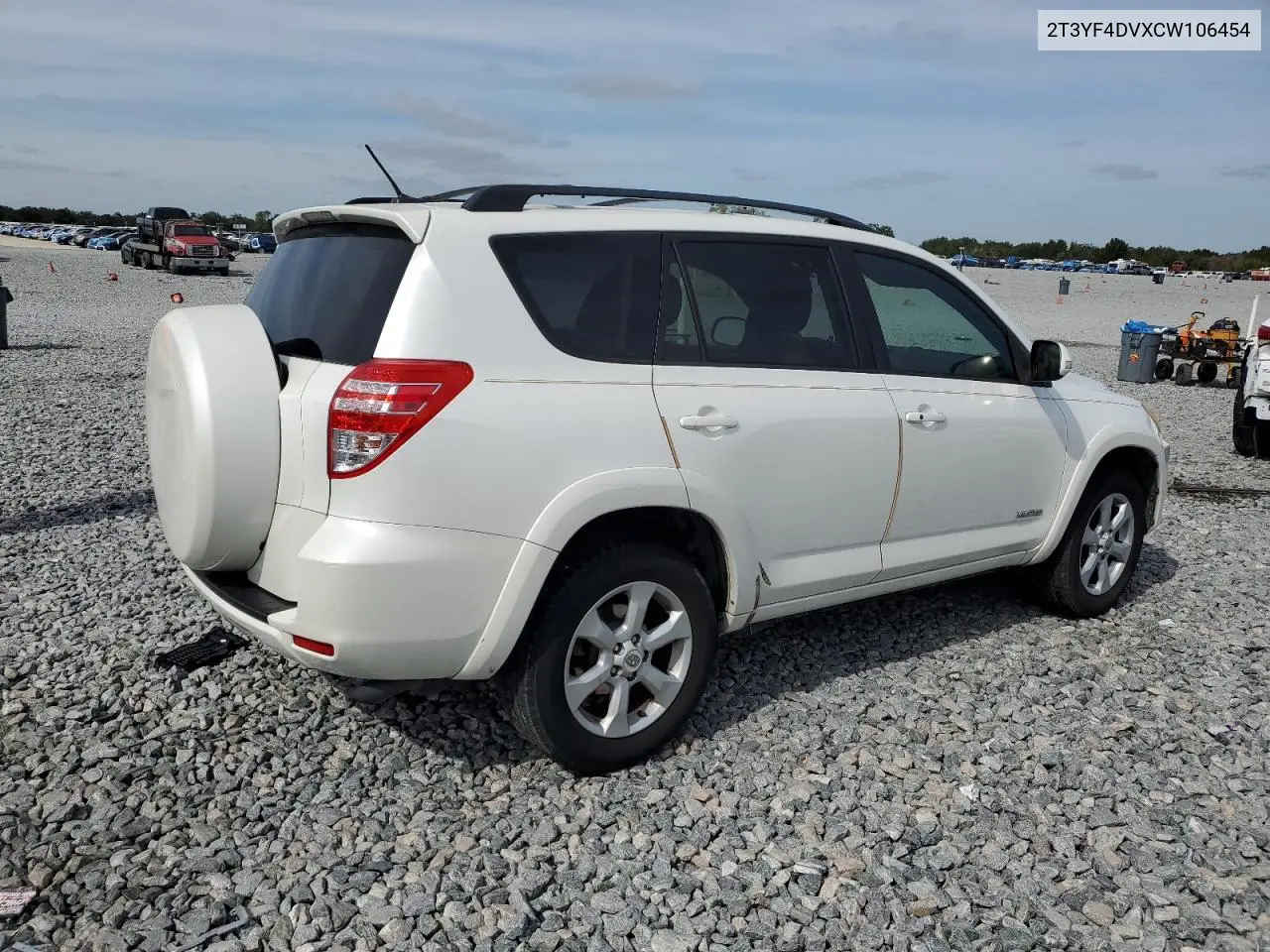 2T3YF4DVXCW106454 2012 Toyota Rav4 Limited
