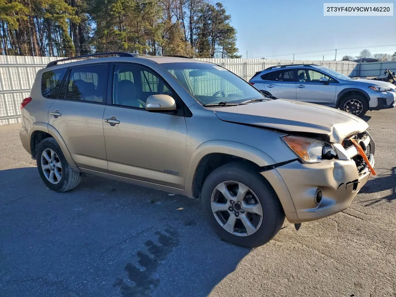 2T3YF4DV9CW146220 2012 Toyota Rav4 Limited